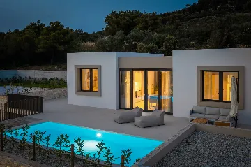 Beachfront Villa with Private Pool in Tkon