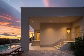 Modern Poolside Villa Retreat in Baška Voda