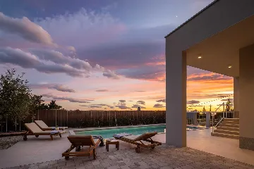 Modern Poolside Villa Retreat in Baška Voda