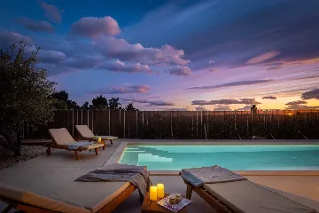 Modern Poolside Villa Retreat in Baška Voda