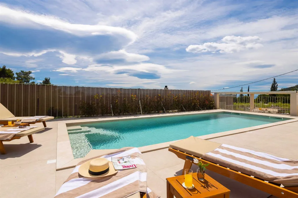 Modern Poolside Villa Retreat in Baška Voda