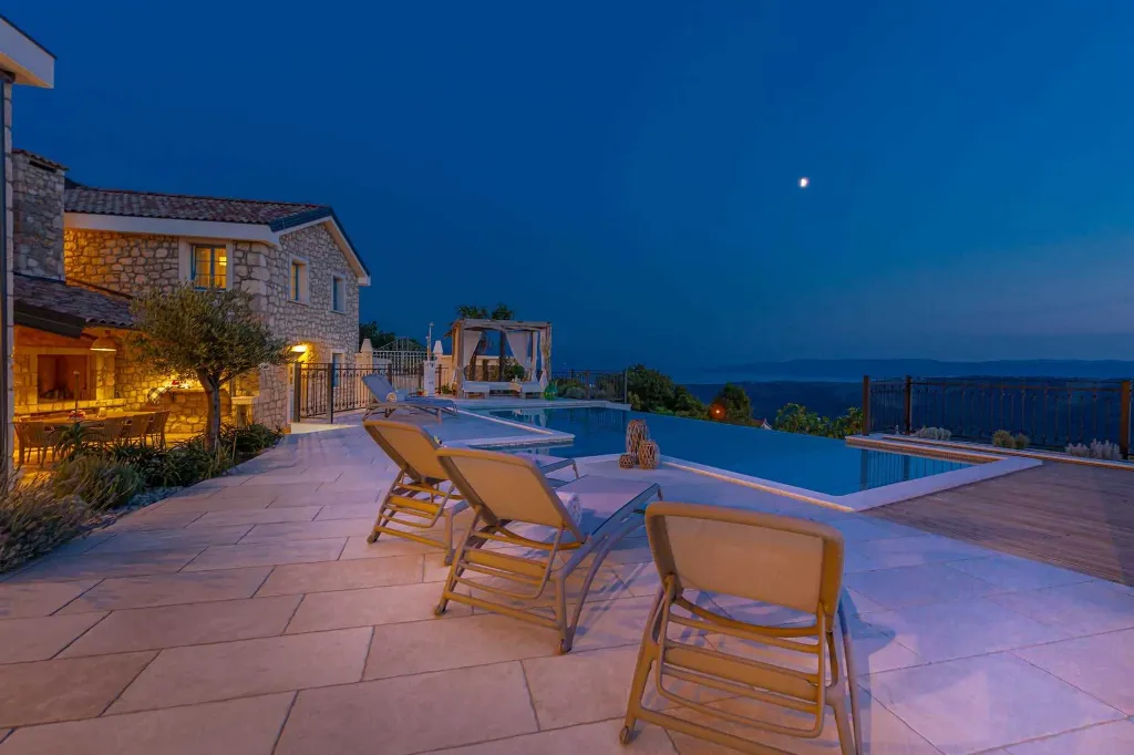 Spacious Sea View Villa with Pool in Bribir