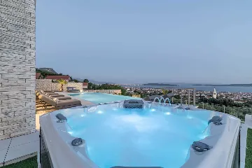 Contemporary Villa Retreat with Pool in Kaštel Stari