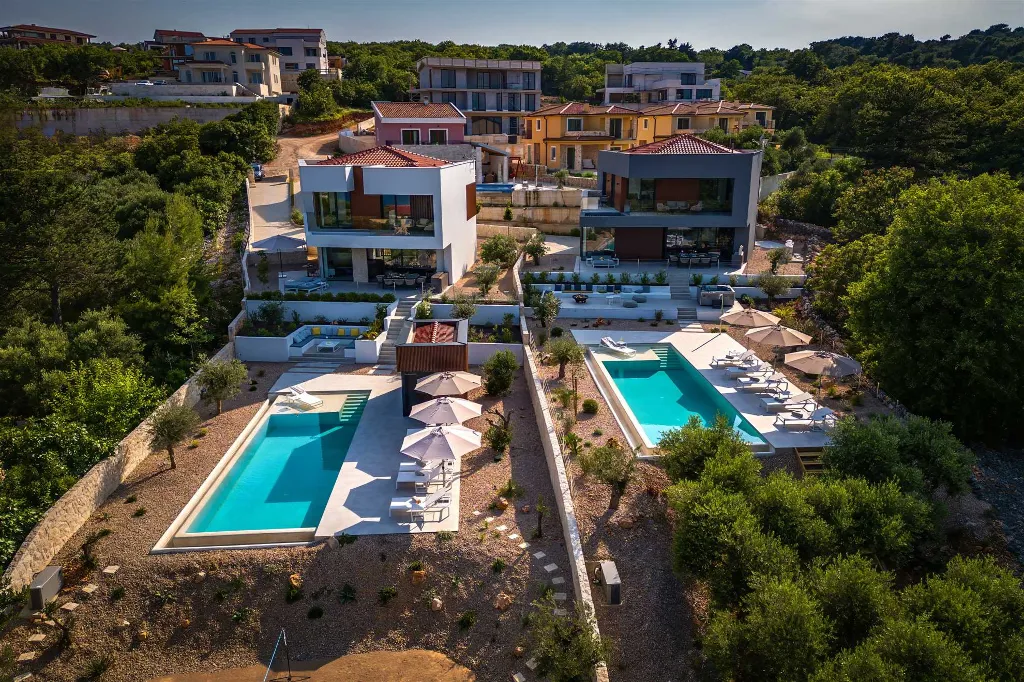 Modern Family Villa with Pool in Vrbnik