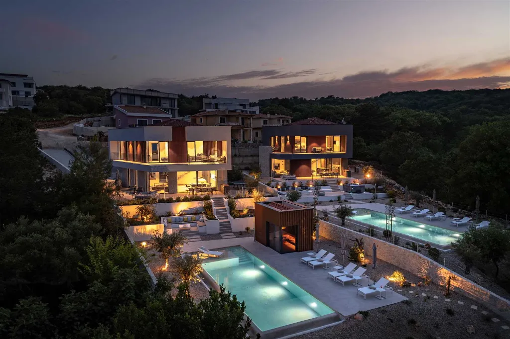 Modern Family Villa with Pool in Vrbnik