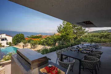 Modern Family Villa with Pool in Vrbnik
