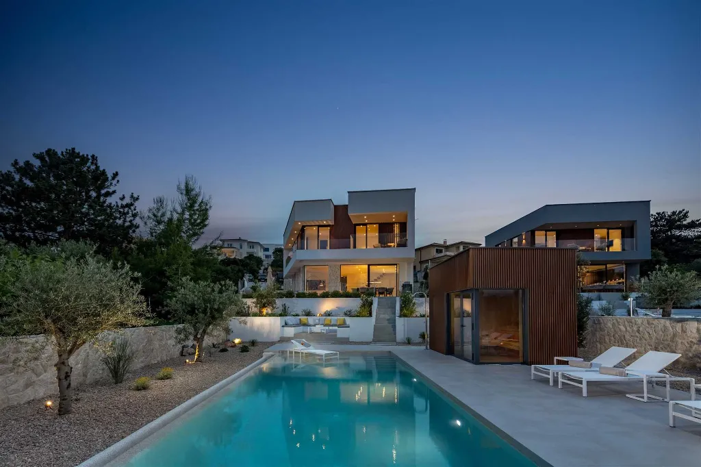 Modern Family Villa with Pool in Vrbnik