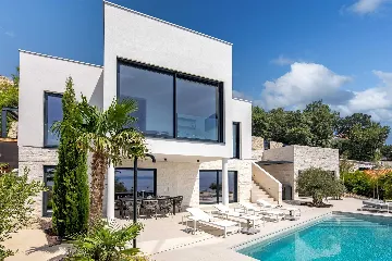 Seaside Villa Retreat with Pool, Stara Baška