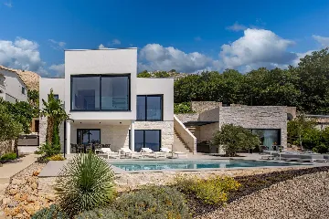 Seaside Villa Retreat with Pool, Stara Baška