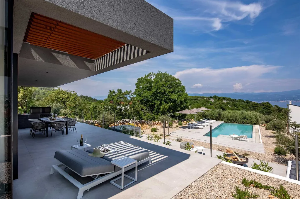 Modern Villa with Infinity Pool on Krk Island