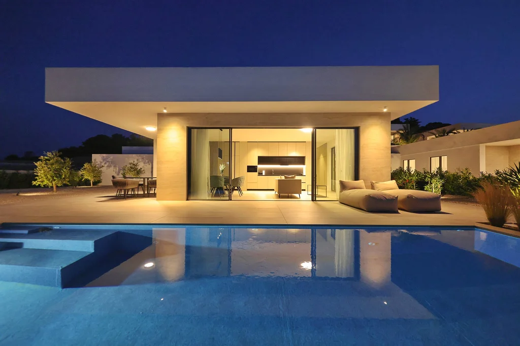 Modern Seaside Villa with Pool in Tkon