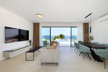 Modern Seaside Villa with Pool in Tkon