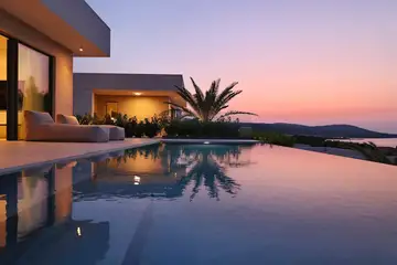 Modern Seaside Villa with Heated Pool in Tkon
