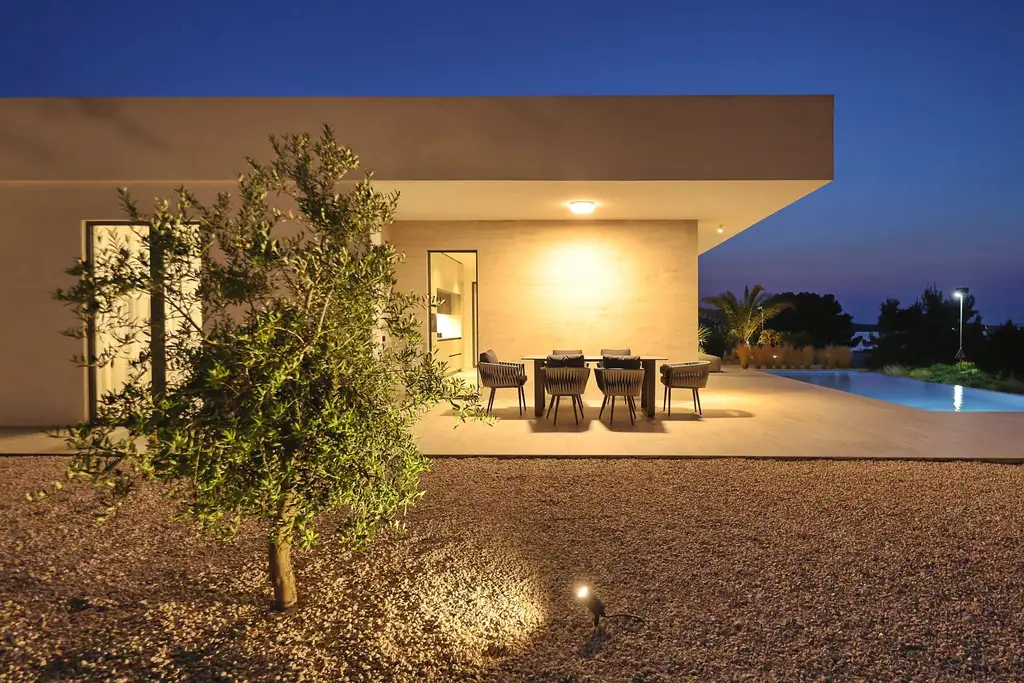 Modern Seaside Villa with Heated Pool in Tkon