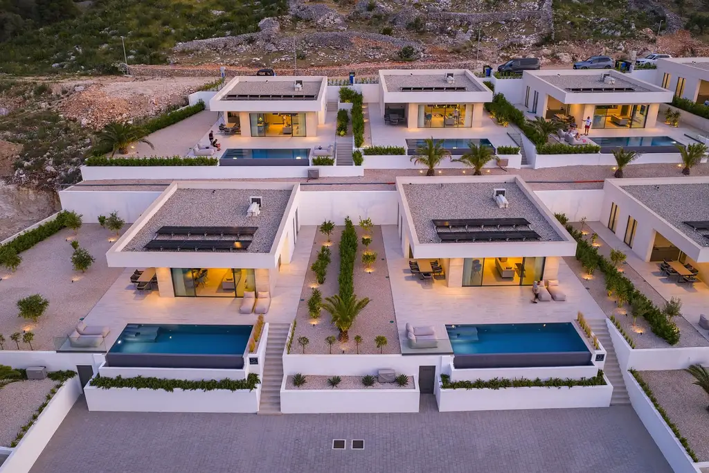 Modern Seaside Villa with Heated Pool in Tkon