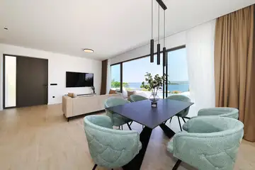 Modern Seaside Villa with Pool in Tkon