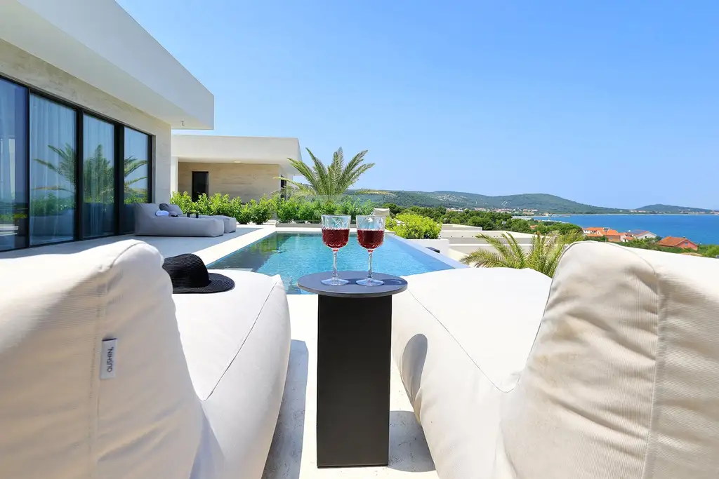 Modern Villa with Heated Pool on Pasman Island, Tkon