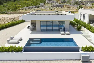 Modern Villa with Heated Pool on Pasman Island, Tkon