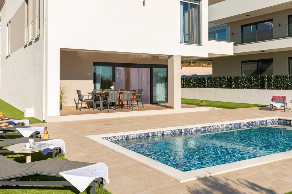 Contemporary Villa with Heated Pool near Split