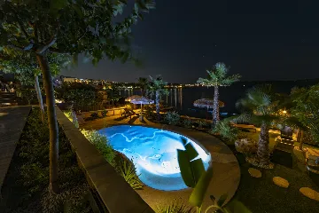 Spacious Beachfront Villa with Pool in Trogir