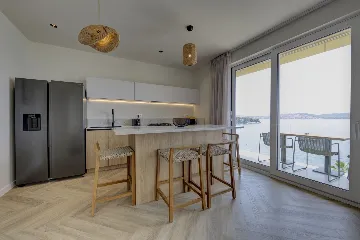 Spacious Beachfront Villa with Pool in Trogir