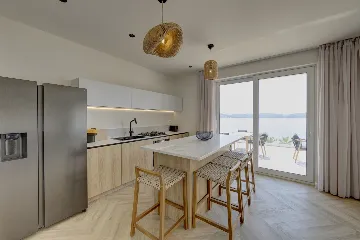 Spacious Beachfront Villa with Pool in Trogir