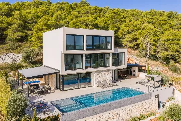 Spacious Family Villa with Pool in Vis