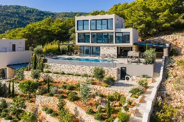 Spacious Family Villa with Pool in Vis