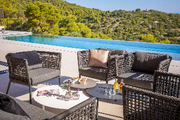 Spacious Family Villa with Pool in Vis