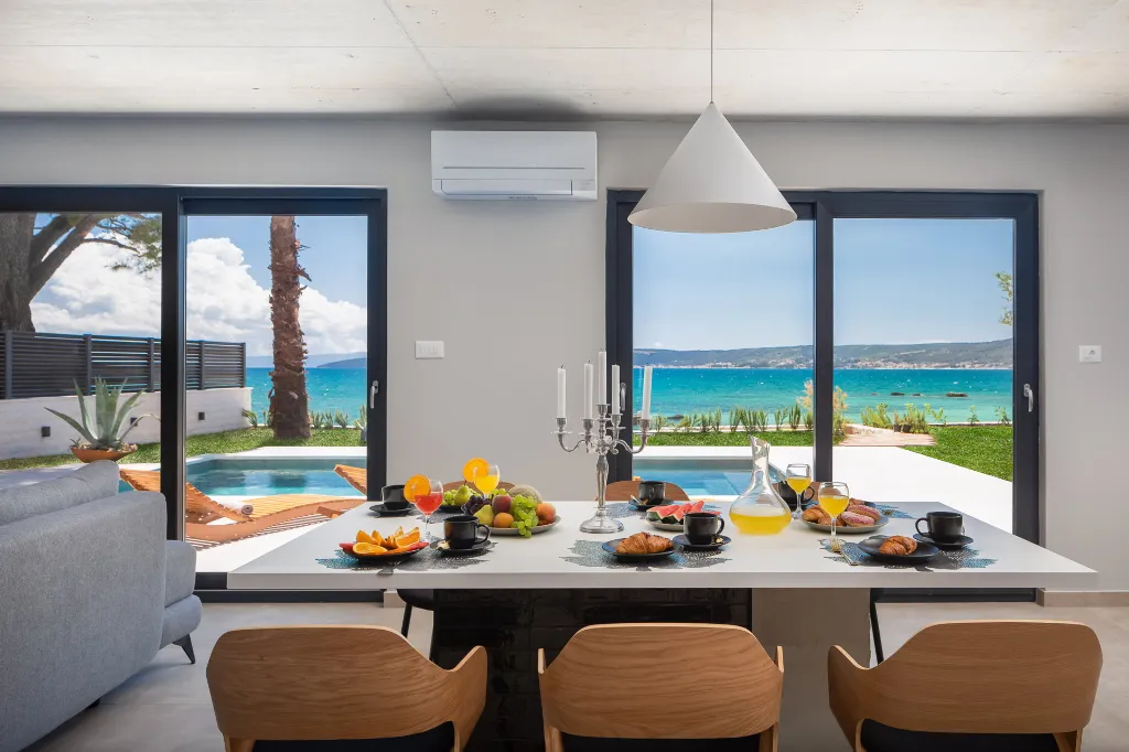 Seafront Villa with Pool in Kaštel Štafilić