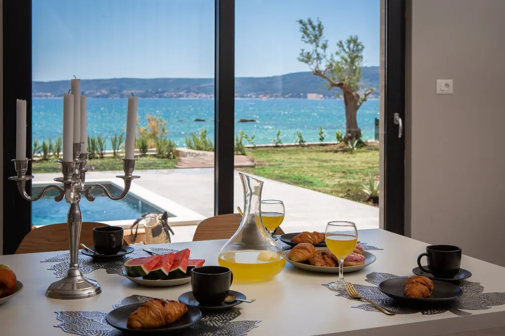 Seafront Villa with Pool in Kaštel Štafilić