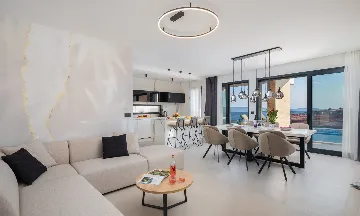 Modern Family Villa with Pool in Okrug Gornji