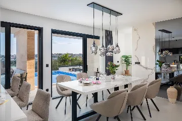 Modern Family Villa with Pool in Okrug Gornji