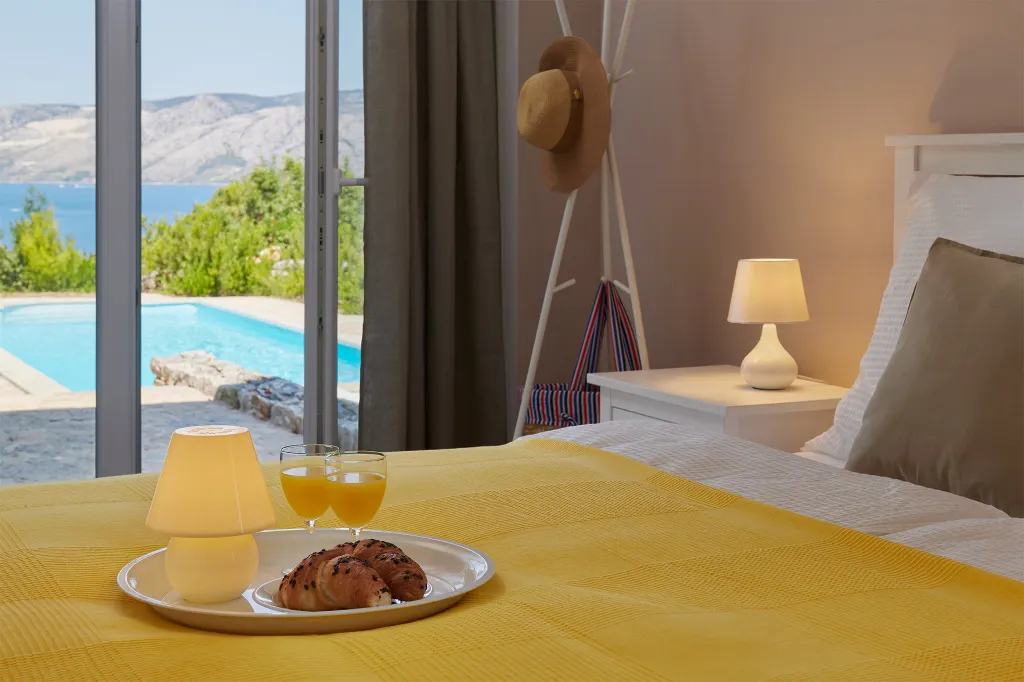 Poolside Stone Villa with Terrace in Stari Grad