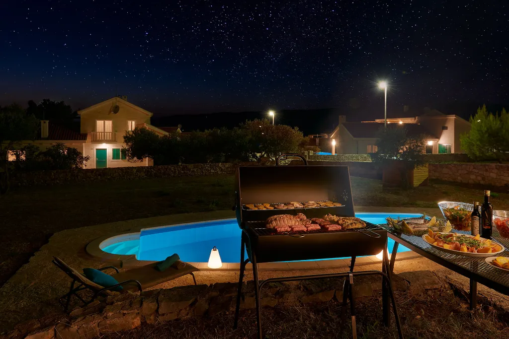 Poolside Stone Villa with Terrace in Stari Grad