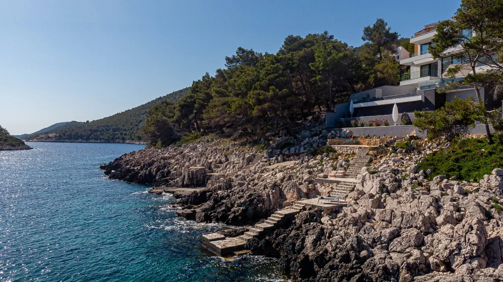 Seaside Villa Retreat with Pool in Blato