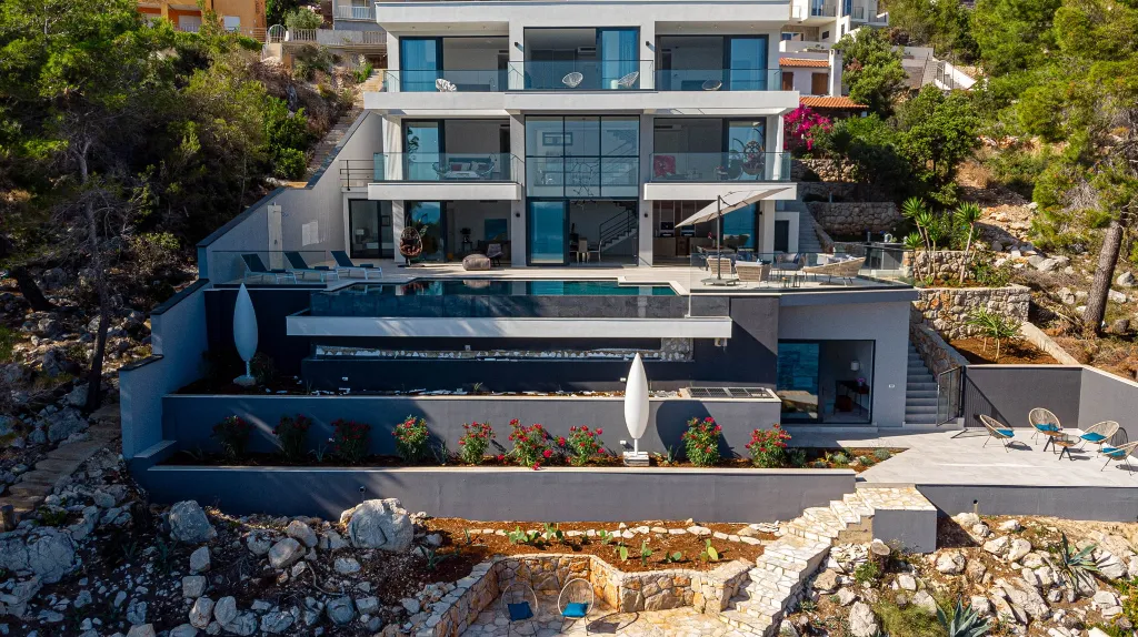Seaside Villa Retreat with Pool in Blato