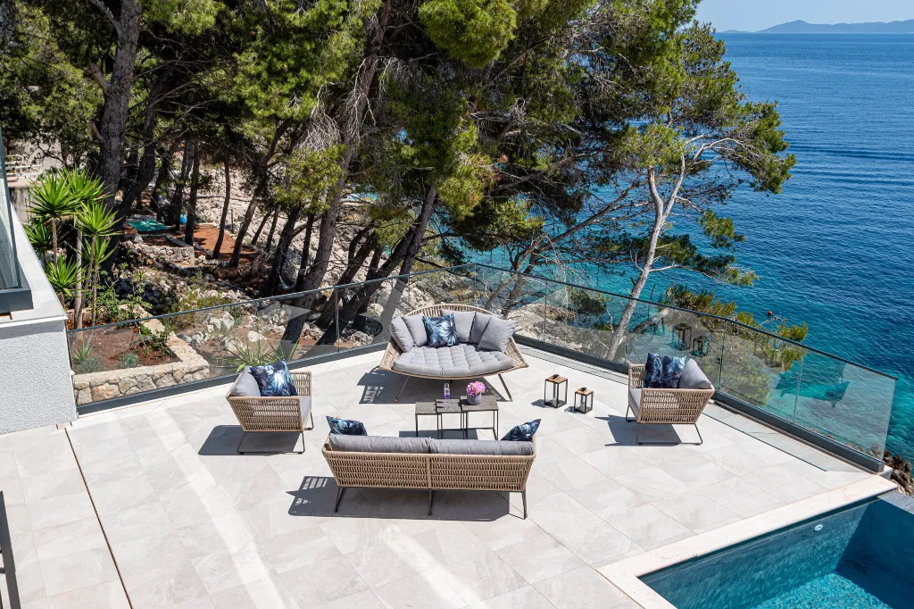 Seaside Villa Retreat with Pool in Blato