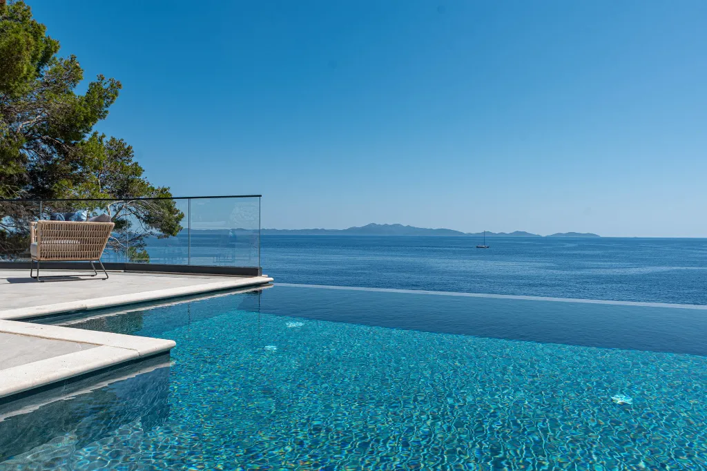 Seaside Villa Retreat with Pool in Blato