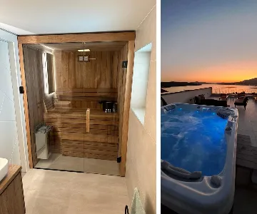 Contemporary Villa with Pool in Okrug Gornji