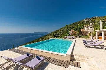 Spacious Hillside Villa with Pool in Potomje