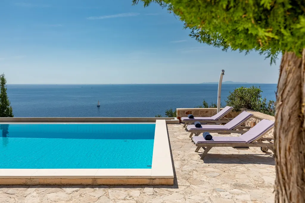 Spacious Hillside Villa with Pool in Potomje