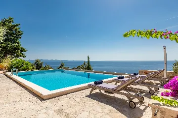 Spacious Hillside Villa with Pool in Potomje