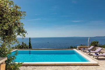 Spacious Hillside Villa with Pool in Potomje