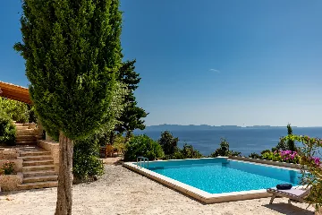Spacious Hillside Villa with Pool in Potomje