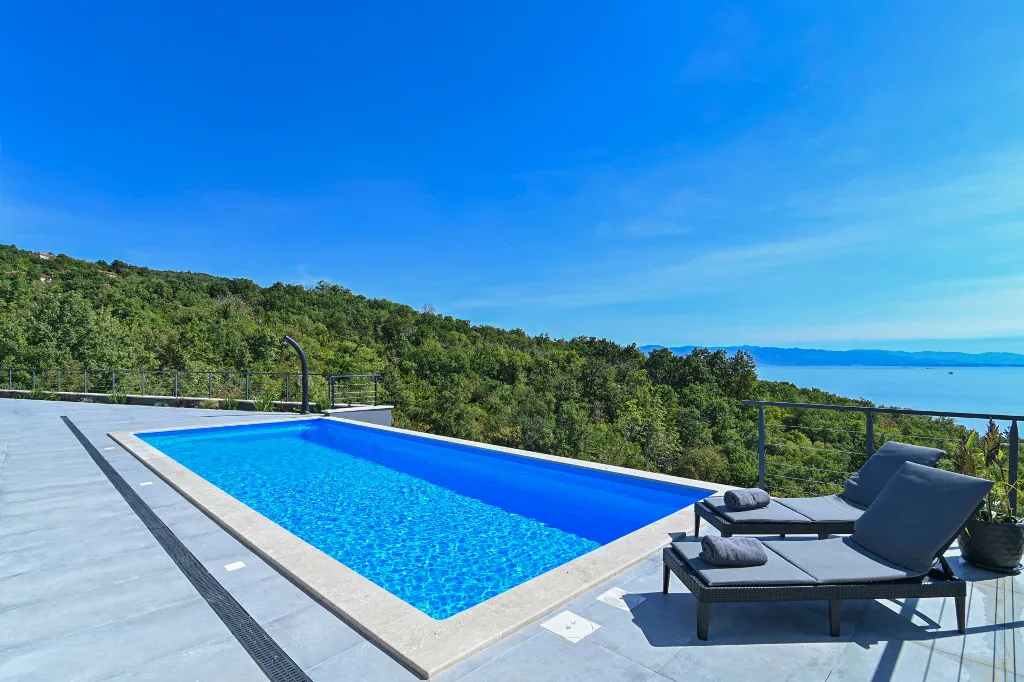 Panoramic Sea View Villa with Pool in Opatija