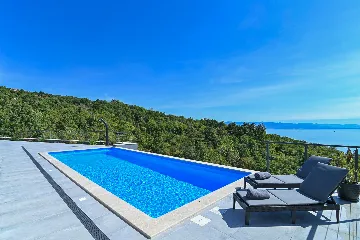 Panoramic Sea View Villa with Pool in Opatija