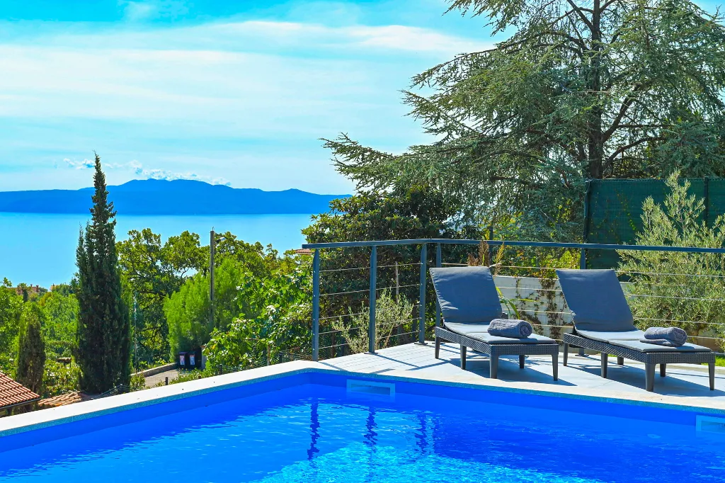 Panoramic Sea View Villa with Pool in Opatija