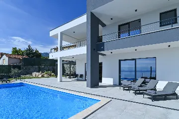 Panoramic Sea View Villa with Pool in Opatija