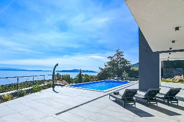 Panoramic Sea View Villa with Pool in Opatija